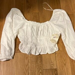 Cute tie back crop top